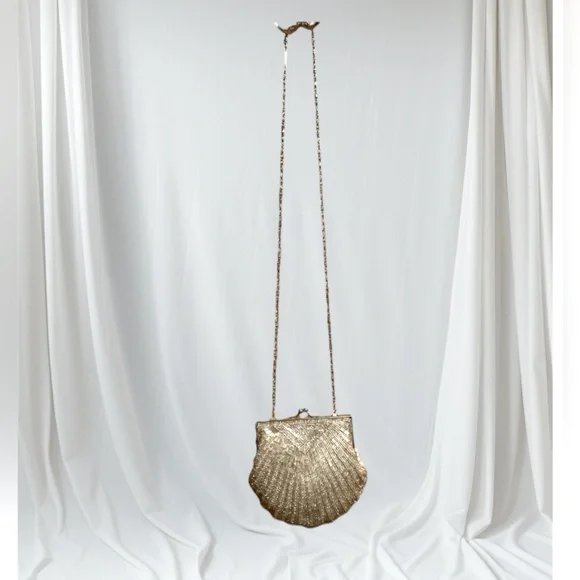 Vintage Silver Beaded Evening Bag - Picture 2 of 6